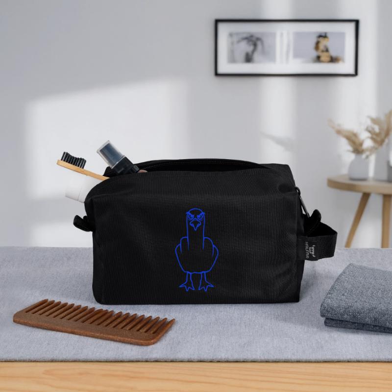 Möwe Mittelfinger Beleidigung Stinkefinger frech Recycelte Kulturtasche