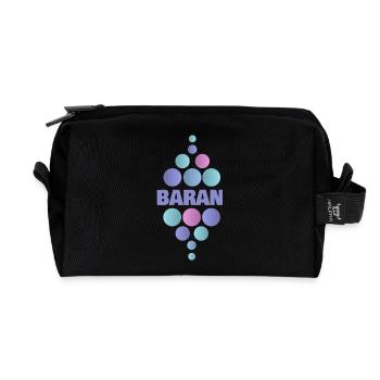 Animal Baran - Recycled Toiletry Zip Bag - black - Front