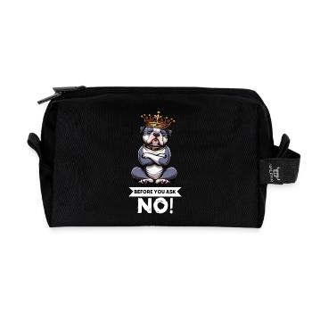 Before You Ask American Bully Bully Pit Bullys - Recycelte Kulturtasche - Schwarz - Vorne
