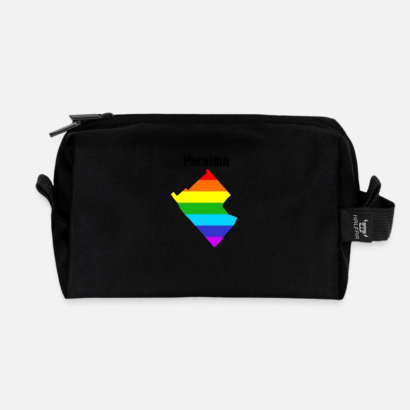 Pacoima - Recycelte Kulturtasche - Schwarz