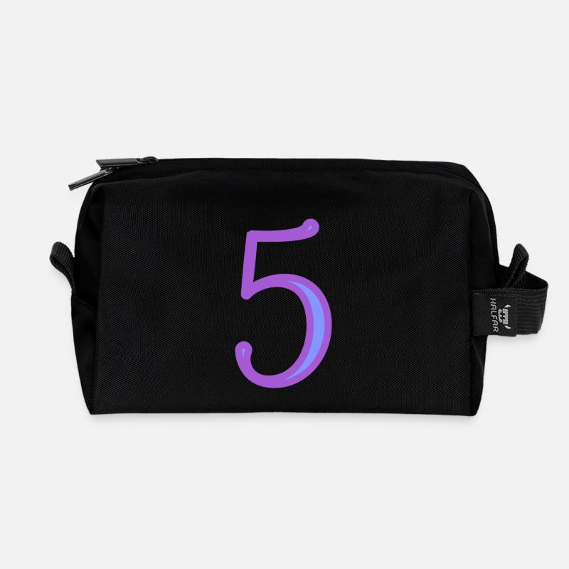 5. FIVE - Recycled Toiletry Zip Bag - black