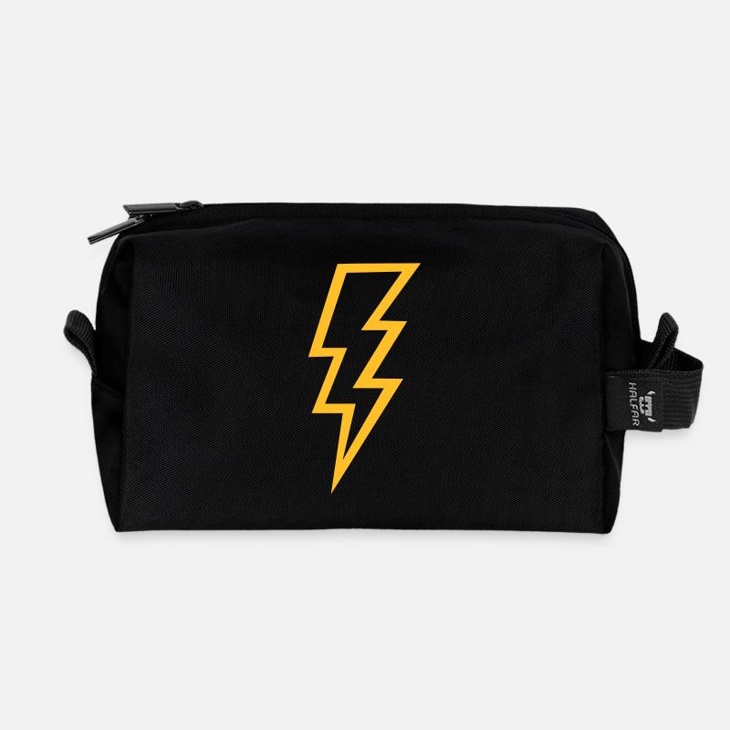 Blitz - Recycelte Kulturtasche - Schwarz