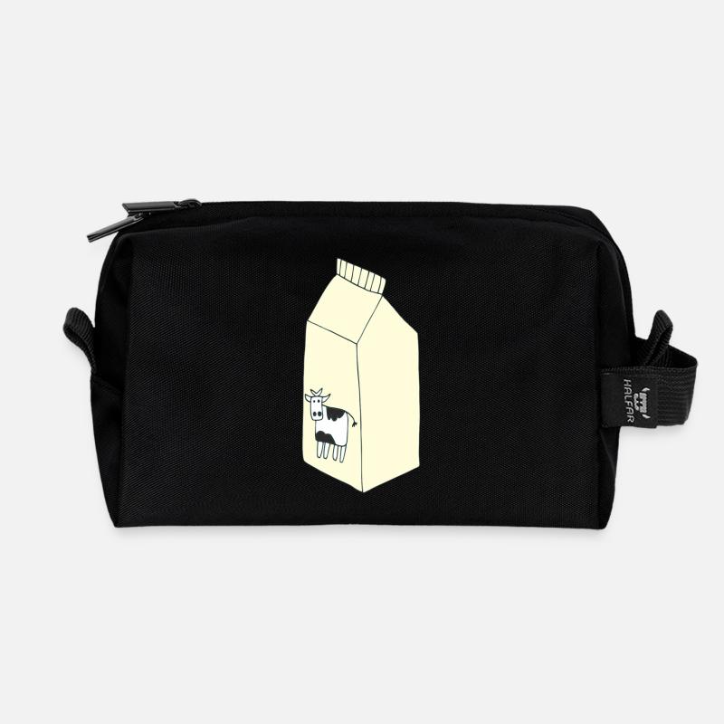 milchtüte - Recycelte Kulturtasche - Schwarz