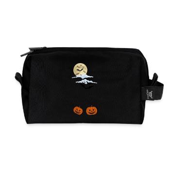 La veille d’Halloween - Trousse de toilette en tissu recyclé - noir - Devant