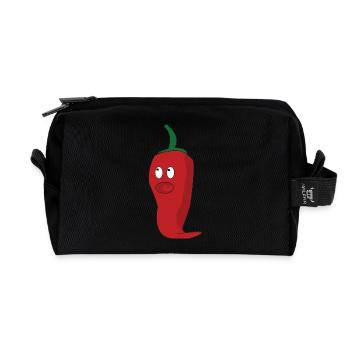 Piment - Trousse de toilette en tissu recyclé - noir - Devant