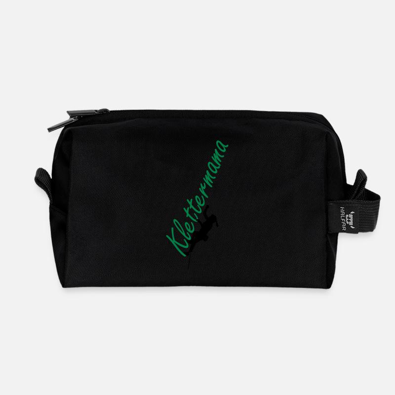 Climbing Mama - Recycled Toiletry Zip Bag - black