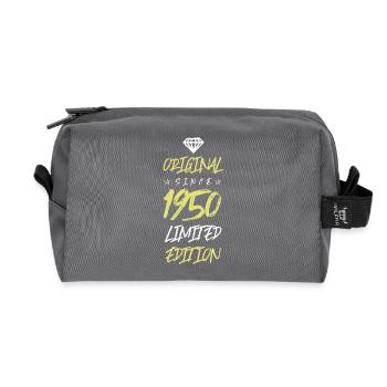 1950 Limited Edition - Recycled Toiletry Zip Bag - anthracite - Front