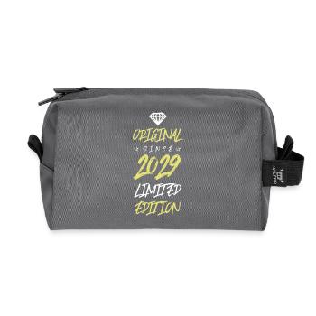2029 Limited Edition - Recycled Toiletry Zip Bag - anthracite - Front