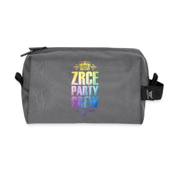 Zrce Party Crew Bunt Urlaub - Recycelte Kulturtasche - Anthrazit - Vorne