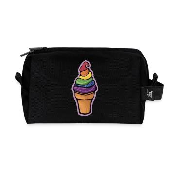Taste the Love - Recycled Toiletry Zip Bag - black - Front