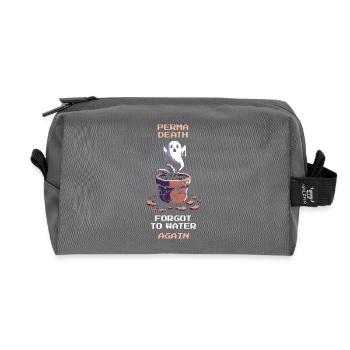 Mort permanente | L’oubli des plantes | Dicton du joueur - Trousse de toilette en tissu recyclé - anthracite - Devant