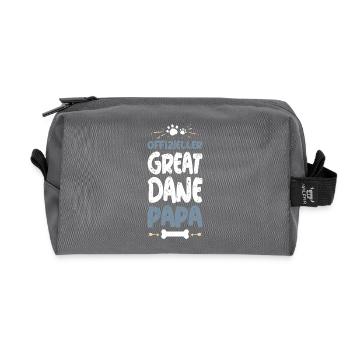 Great Dane Papa Official - Recycled Toiletry Zip Bag - anthracite - Front