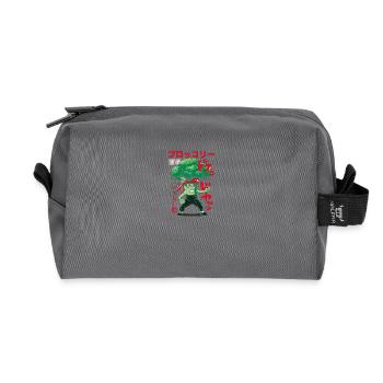 Japan Broco lee lustig - Recycelte Kulturtasche - Anthrazit - Vorne