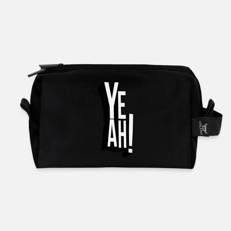 ja - Recycelte Kulturtasche - Schwarz