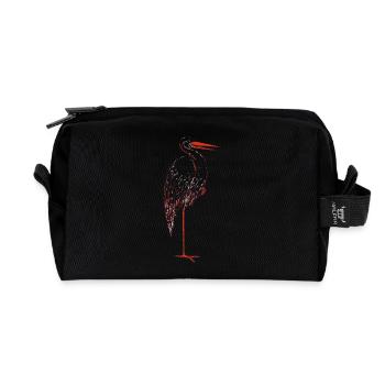 stork15 - Recycelte Kulturtasche - Schwarz - Vorne