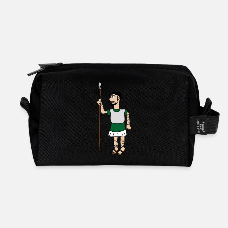 Romans - Recycled Toiletry Zip Bag - black