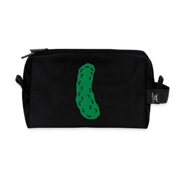 Cucumber - Recycled Toiletry Zip Bag - black - Front