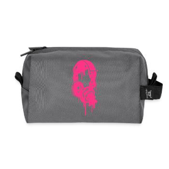 headphones - Recycled Toiletry Zip Bag - anthracite - Front