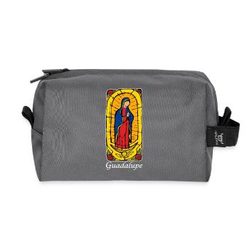 Guadeloupe (dark) - Recycled Toiletry Zip Bag - anthracite - Front