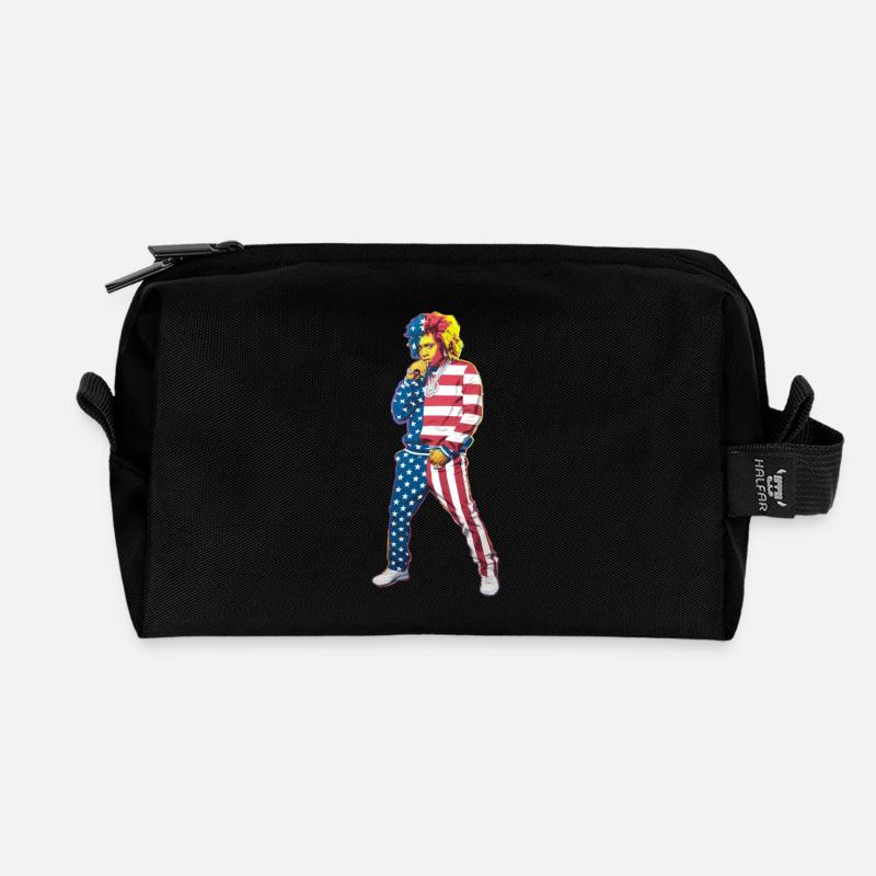 Rapper USA Amerika Pop Up Flagge US Hip Hop - Recycelte Kulturtasche - Schwarz
