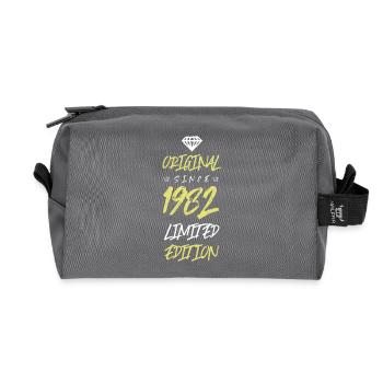 1982 Limited Edition - Recycled Toiletry Zip Bag - anthracite - Front