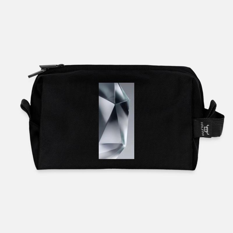 Crystal - Recycled Toiletry Zip Bag - black