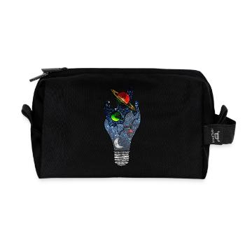Cosmic Idea - Recycled Toiletry Zip Bag - black - Front