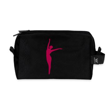 Dancing Dance - Recycled Toiletry Zip Bag - black - Front