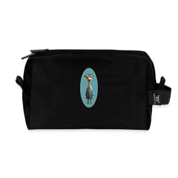 Kamel - Recycelte Kulturtasche - Schwarz - Vorne