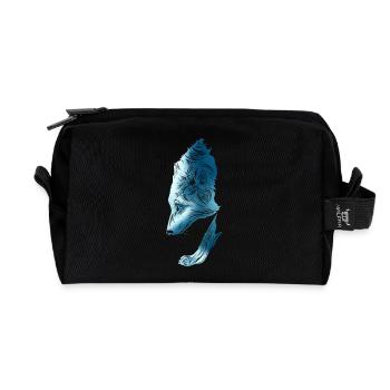 Wolf - Recycelte Kulturtasche - Schwarz - Vorne