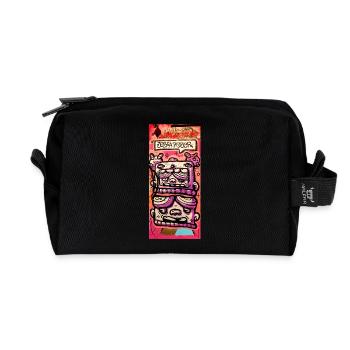 Global Art - Recycelte Kulturtasche - Schwarz - Vorne