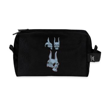 Detailliertes Hasenskelett Design - Recycelte Kulturtasche - Schwarz - Vorne