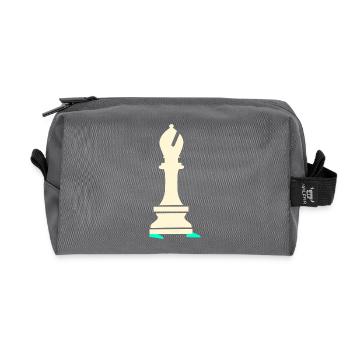 Schach Sport Laufen Läufer - Recycelte Kulturtasche - Anthrazit - Vorne