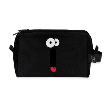 Scream Face - Recycled Toiletry Zip Bag - black - Front