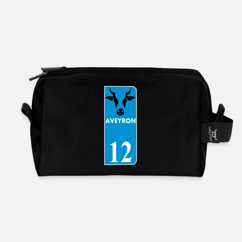 Aveyron - Trousse de toilette en tissu recyclé - noir