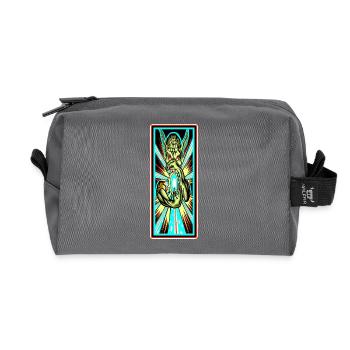 Powerball - Recycled Toiletry Zip Bag - anthracite - Front