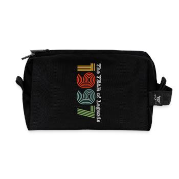 1997 Vintage - Recycled Toiletry Zip Bag - black - Front