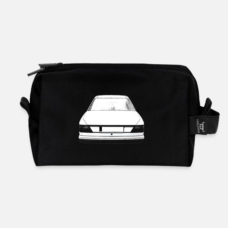 w124 back - Recycelte Kulturtasche - Schwarz