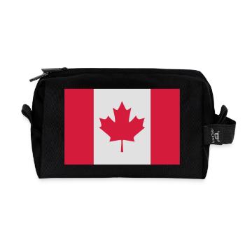 Canada - Recycled Toiletry Zip Bag - black - Front