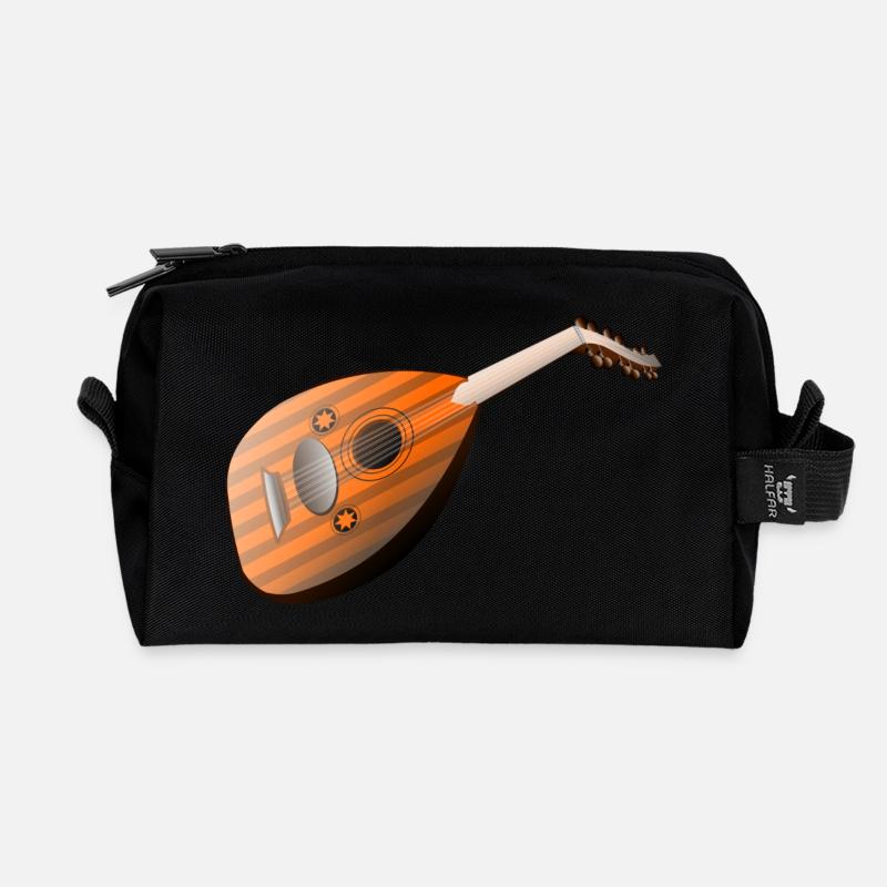 mandolin - Recycled Toiletry Zip Bag - black