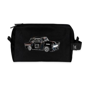  color - Recycled Toiletry Zip Bag - black - Front
