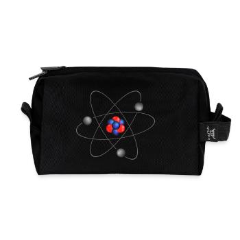 atom - Recycelte Kulturtasche - Schwarz - Vorne
