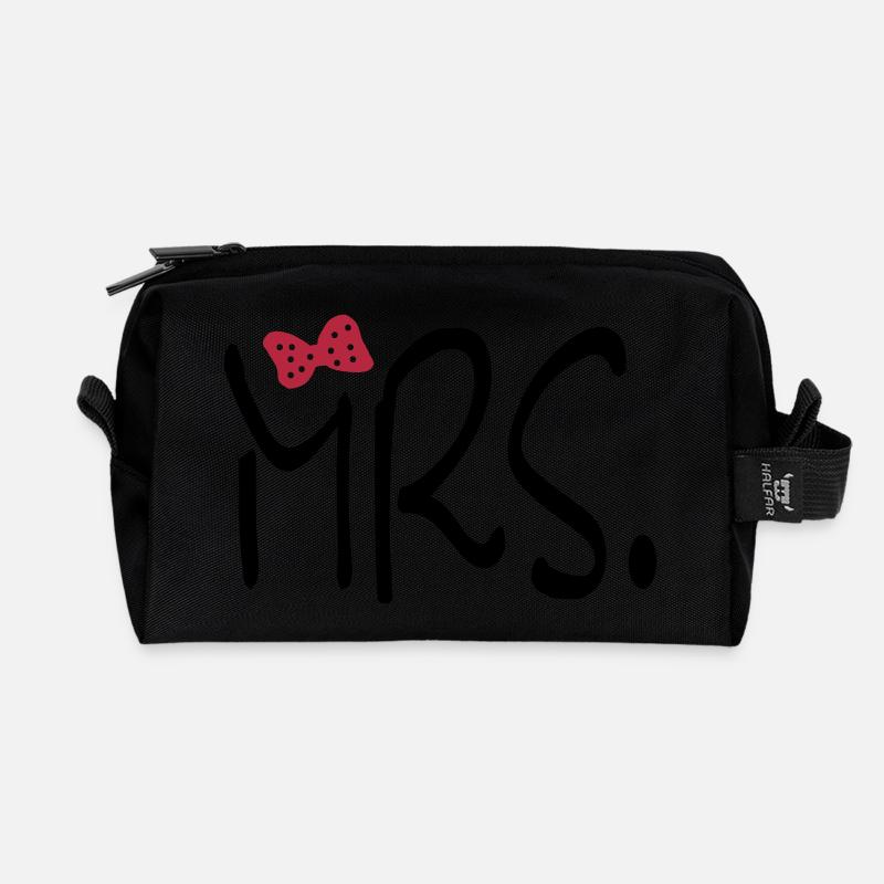 mrs - Recycelte Kulturtasche - Schwarz