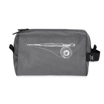 canne à pêche - Trousse de toilette en tissu recyclé - anthracite - Devant