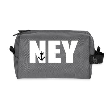 Ancre NEY - Trousse de toilette en tissu recyclé - anthracite - Devant