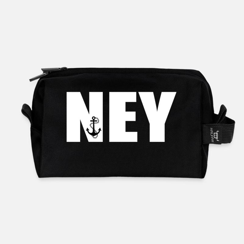 NEY Anker - Recycelte Kulturtasche - Schwarz