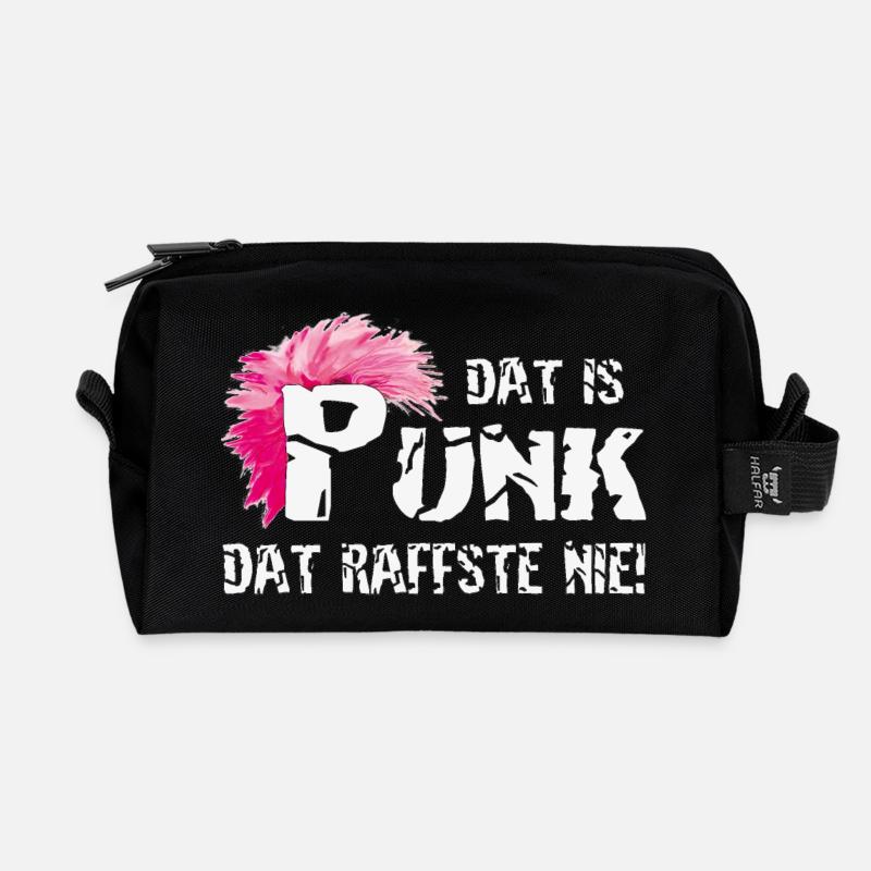 Dat is Punk dat raffste nie! - Recycelte Kulturtasche - Schwarz