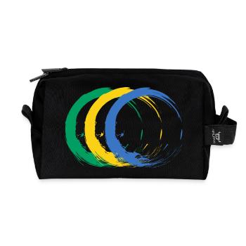 Gabon - Recycled Toiletry Zip Bag - black - Front