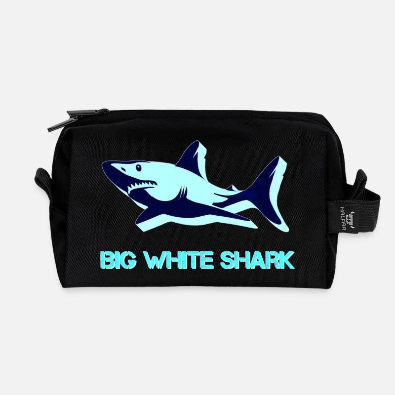 See, raubfische, badezimmersprüche - Recycelte Kulturtasche - Schwarz