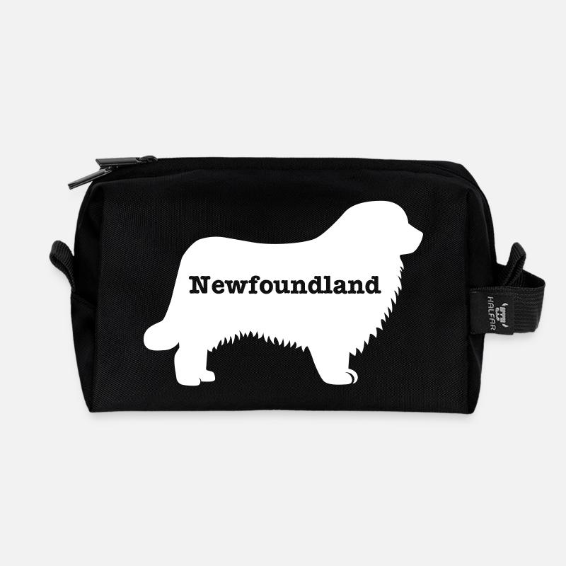 Newfoundland - Recycled Toiletry Zip Bag - black
